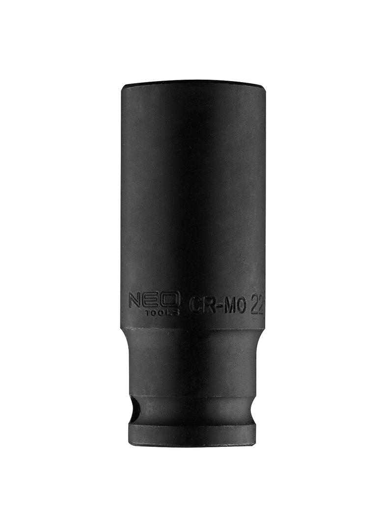 Nasadka udarowa 1/2" długa, 22 x 78mm , Cr-Mo