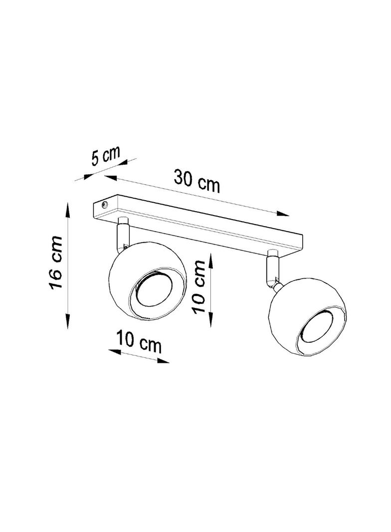 Sollux Plafon OCULARE 2 biały SL.0438