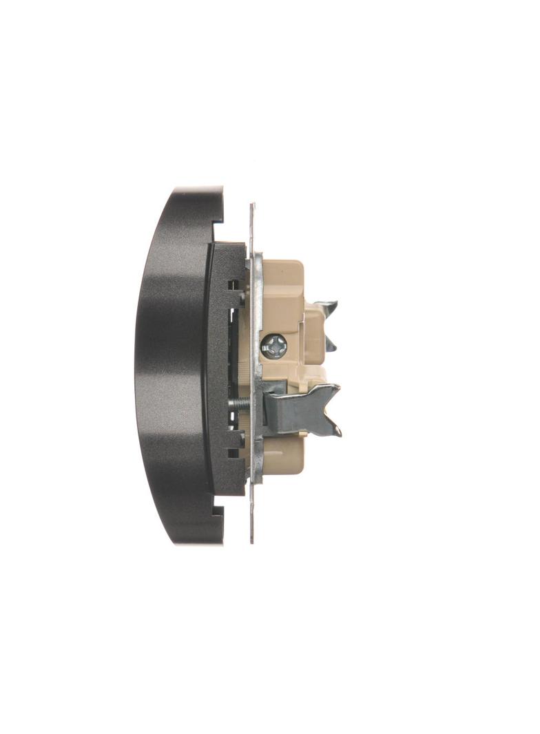 Simon 54 Nature Gniazdo wtyczkowe bez uziemienia z przesłonami podwójne do ramek NATURE 16A 250V zaciski śrubowe czarny DG2MZN.01/49 DG2MZN.01/48 KONTAKT