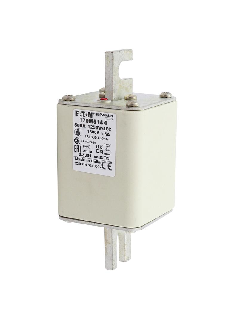 500A 1250V 2/110 aR INDICATOR FUSE Wkładka szybka 500A AC 1250V rozmiar 2 61x75x138 mm aR D 170M5144