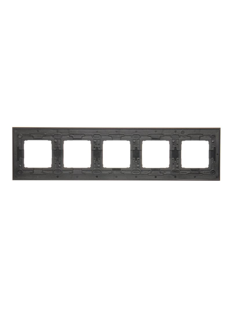 Simon 54 Nature Ramka 5-krotna Nature-Metal INOX YIN IP20/IP44* (*IP44-należy zastosować zestaw uszczelek DUN5) DRN5/78 KONTAKT