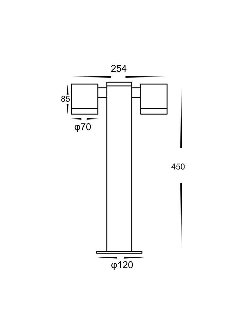 Słupek Ogrodowy Ketto 2xGU10 IP44