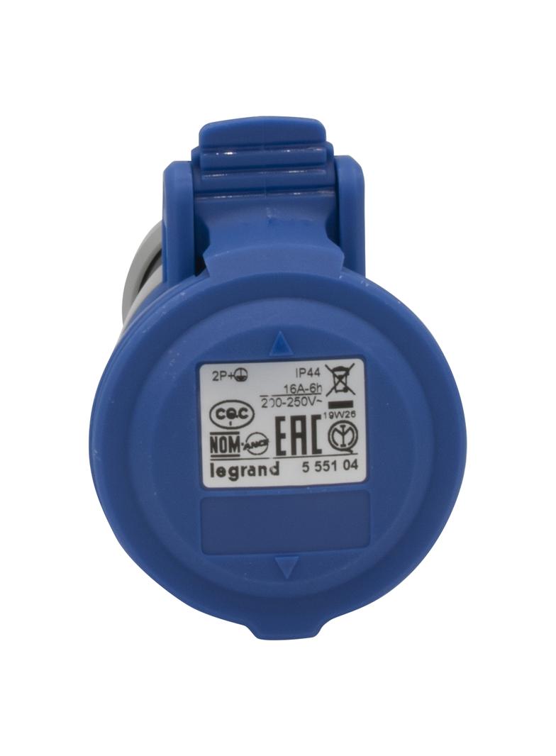 P17 TEMPRA PRO GNIAZDO PRZENOŚNE 16A 2P+Z 230V IP44, Legrand