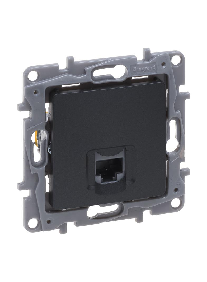 NILOE SELECTION - GNIAZDO RJ 45 KAT. 5 UTP ANTRACYT, Legrand