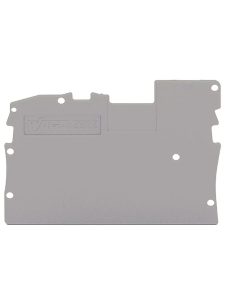 ścianka końcowa szara