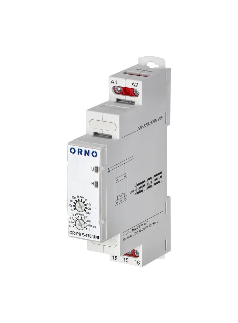 Przekaźnik czasowy Economic, załączanie na ustawiony czas, uniwersalne zasilanie