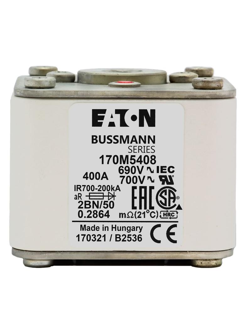 FUSE 400A 690V 2BN/50 AR UC Wkładka szybka 400A AC 690V rozmiar 2 61x77x51 mm aR IEC UL w 170M5408 E