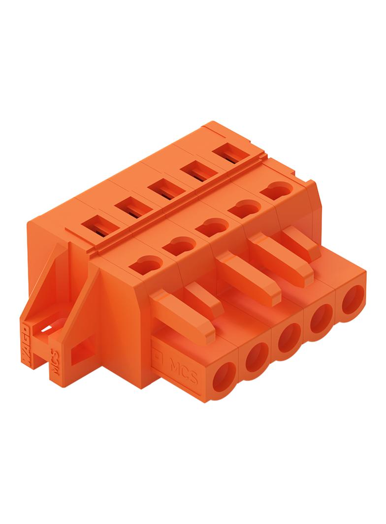 Gniazdo MCS-MIDI Classic 5-biegunowe pomarańczowe raster 5,08mm /50szt./ 231-305/031-000 WAGO