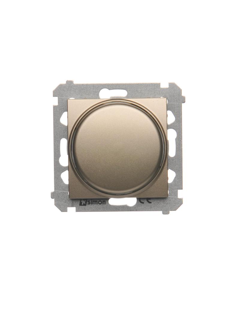 Simon 54 Ściemniacz naciskowo-obrotowy 20–500 W złoty mat