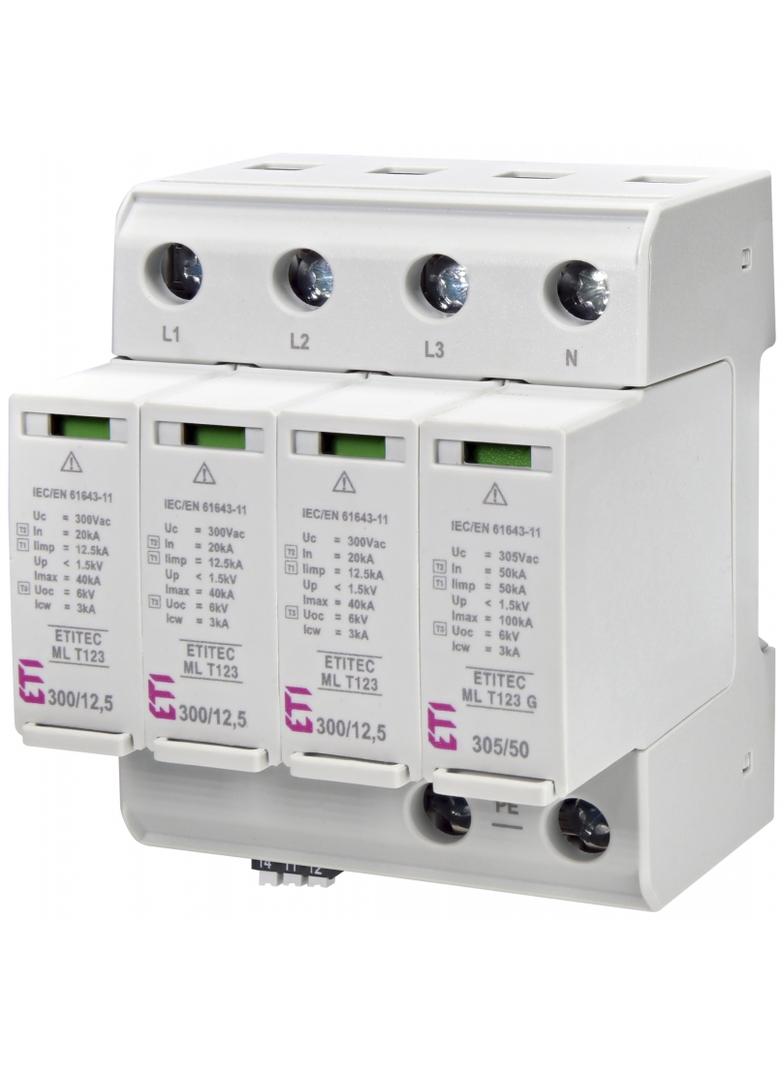 ETITEC ML T123 300/12,5 3+1 RC Ogranicznik przepięć T1, T2, T3 (B, C, D)