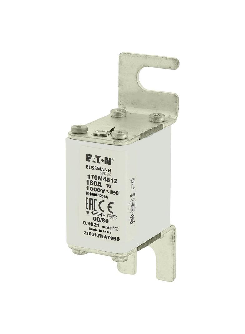 160A 1000V 00/80 aR INDICATOR FUSE Wkładka szybka 160A AC 1000V rozmiar 00 30x47x98 mm aR D 170M4812
