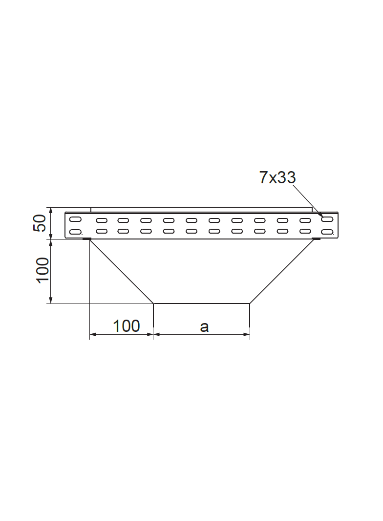 Trójnik redukcyjny 300x50mm Grubość 1,00 mm TRJ300H50 158630 BAKS