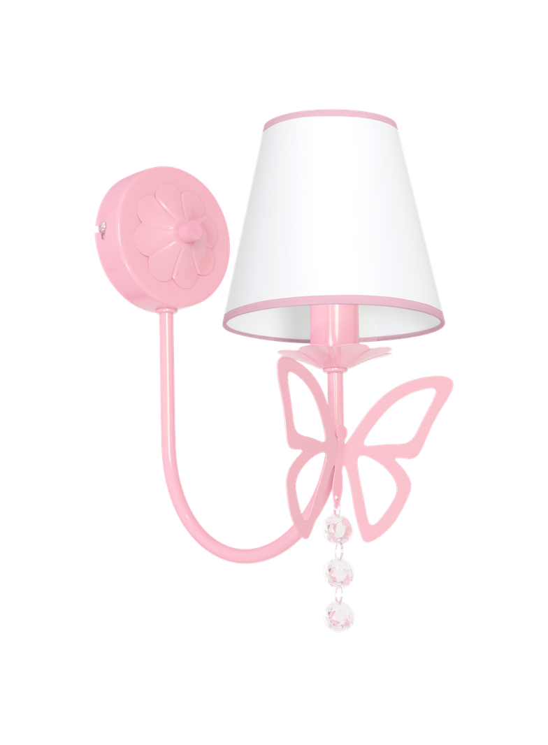 MILAGRO Kinkiet CHARLOTTE PINK 1xE14