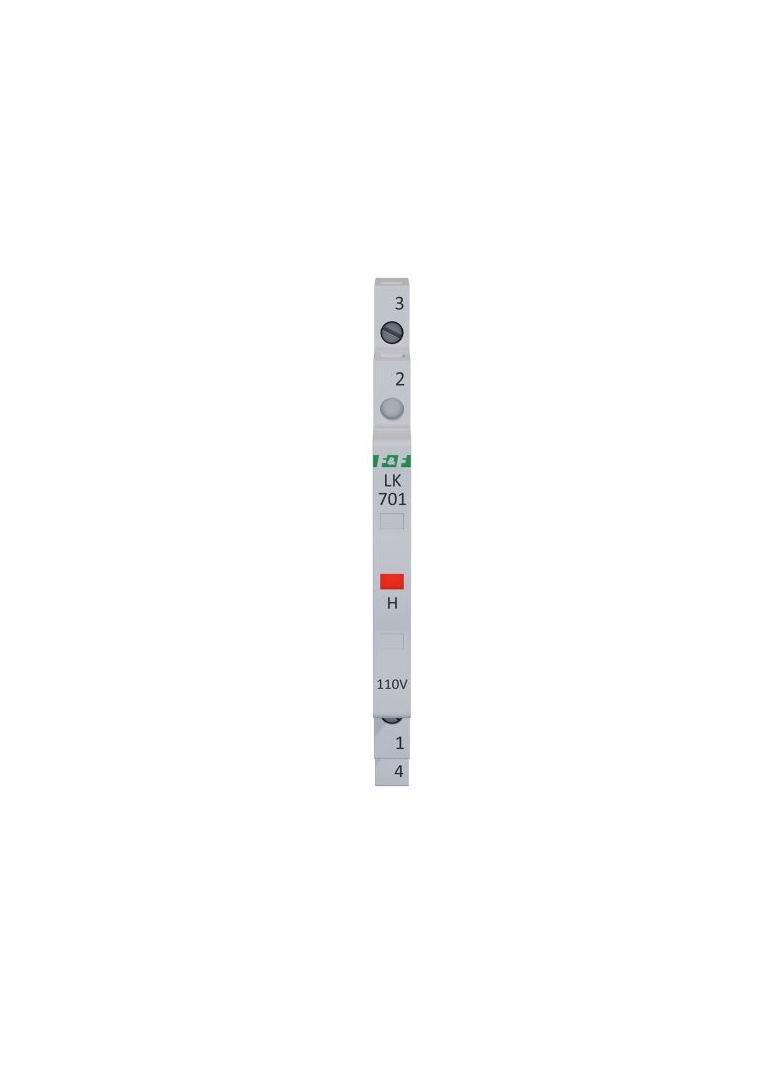Lampka kontrolna zasilania 1/3S 1xLED czerwona LK-701R F&F