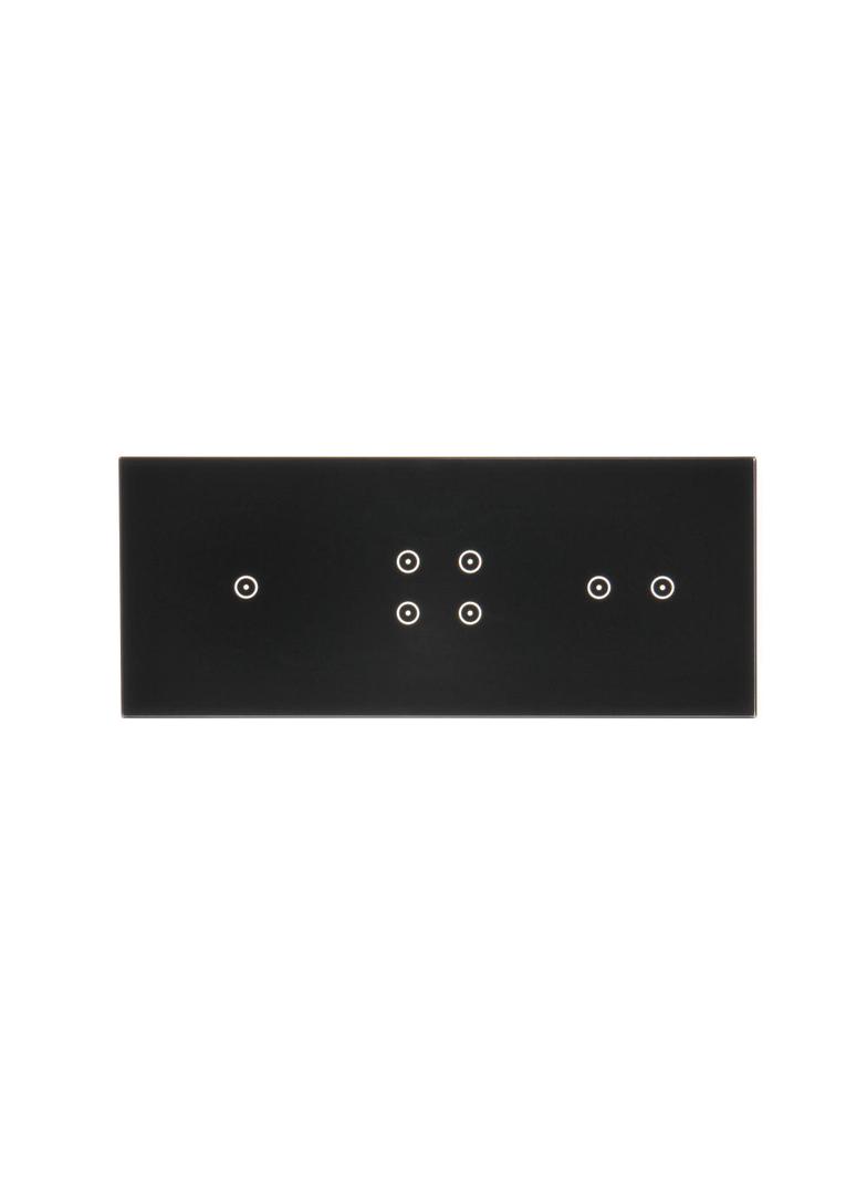 Simon 54 Touch Panel dotykowy S54 Touch 3 moduły 1 pole dotykowe + 4 pole dotykowe + 2 pola dotykowe poziome zastygła lawa DSTR3142/73 KONTAKT