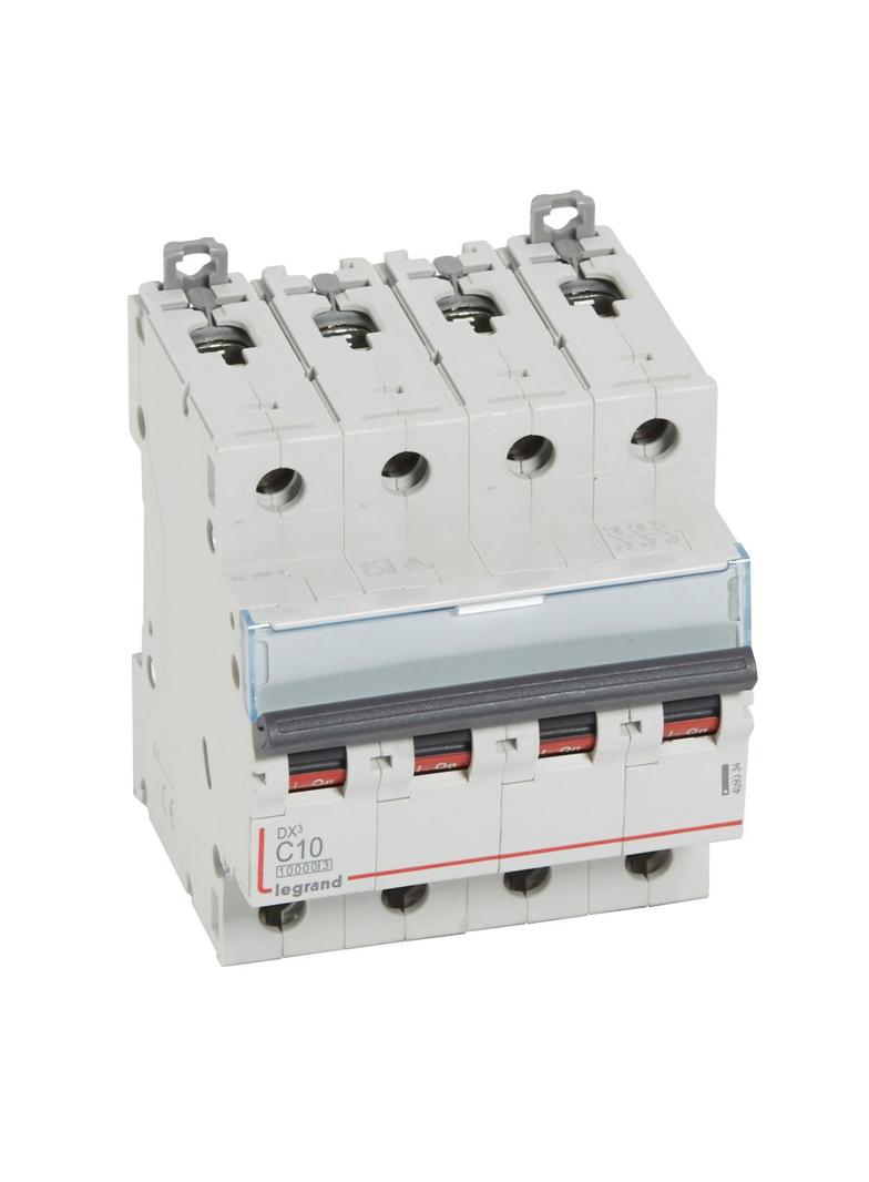 Wyłącznik Nadprądowy S 314 4P C10A 10000A DX3 409334 LEGRAND