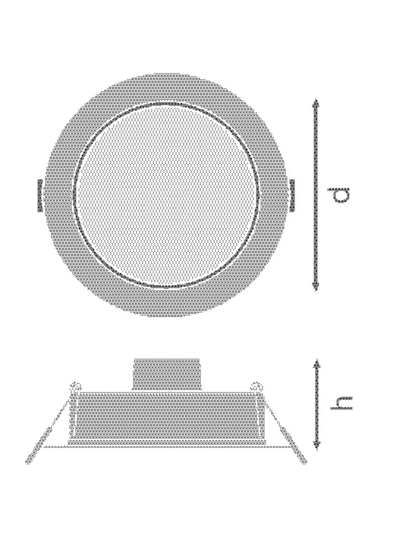 Oprawa LED DOWNLIGHT IP44 DN 115 8W 830 WT 4058075702943 LEDVANCE