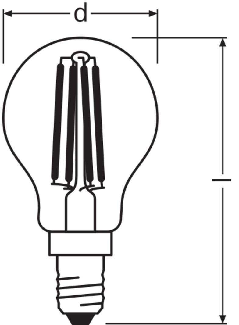 Lampa LED VALUE Classic B40 non-dim plastik 4W 827 E14