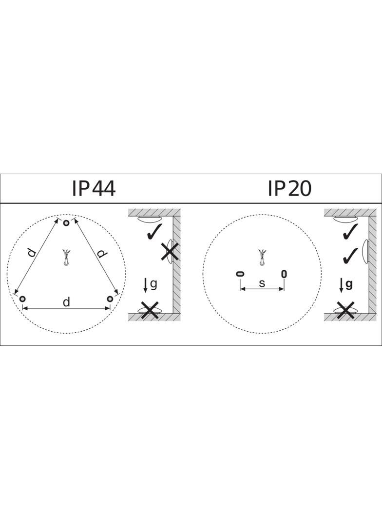 Oprawa ścienna SURFACE CIRCULAR 250 SENSOR 13 W 4000 K IP44 WT