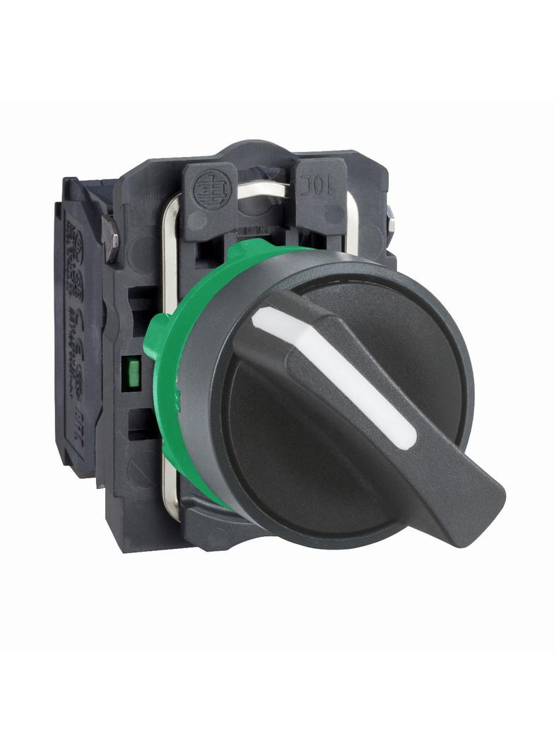 Harmony XB5 Kompletny przełącznik Krótka rączka Czarny Stabilny 2 położeniowy 1Z Plastikowy XB5AD23 Schneider