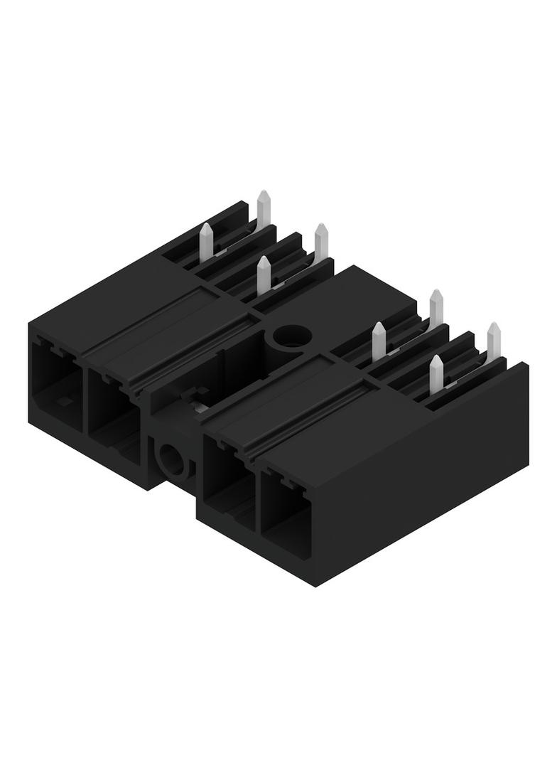 SV 7.62HP/04/270MSF 3.5SN BK BX Wtyki PCB (złącza płyty), 7.62 mm, Liczba biegunów: 4, kąt odejścia: 270° /48szt./ 1048560000 WEIDMÜLLER