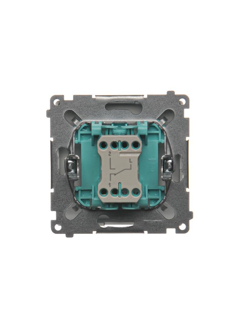 Simon Basic Łącznik schodowy 10A 250V szybkozłączka srebrny mat BMW6.01/43 KONTAKT