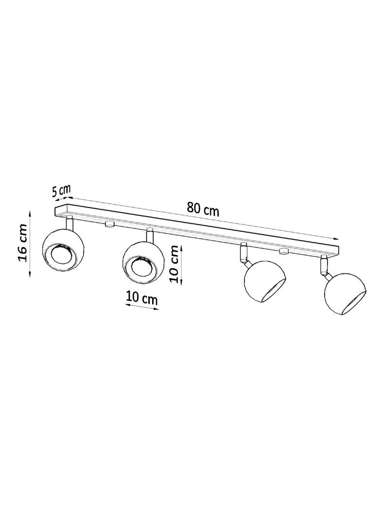 Sollux Plafon OCULARE 4L biały SL.0441