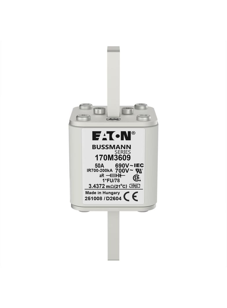 FUSE 50A 690V 1*FU/78 AR UC Wkładka szybka 50A AC 690V rozmiar 1 45x45x110 mm aR IE 170M3609 EATON
