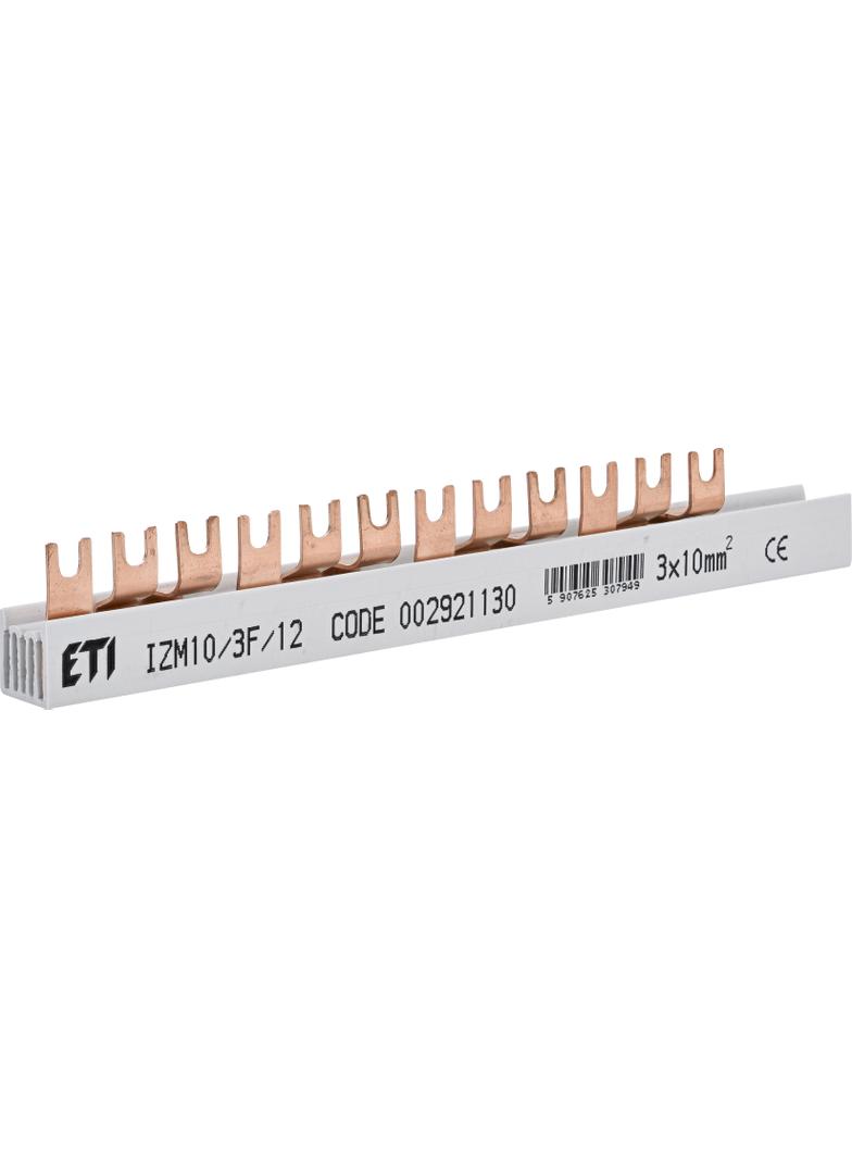 Szyna łączeniowa widełkowa 3P 63A 10mm2 (12mod.) IZM10/3F/12 002921130 ETI