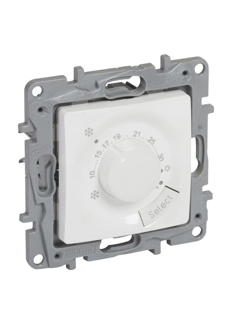 NILOE/NILOE SELECTION - TERMOSTAT OBROTOWY BIAŁY, Legrand