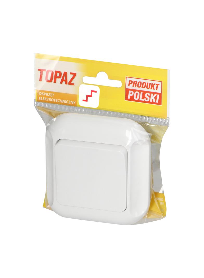 Łącznik podtynkowy 10A, 250V, schodowy, TOPAZ, biały WP-5TB BIAŁY ORNO