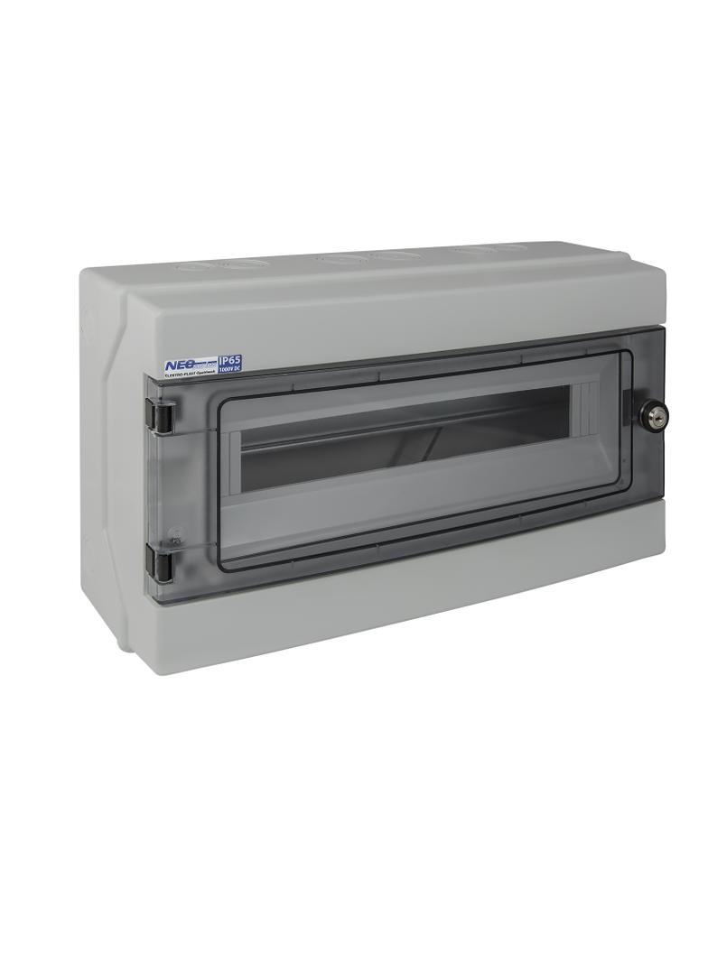 Rozdzielnica hermetyczna natynkowa 1x18 IP65 500VAC/1000VDC RH-18S/Z z zamkiem 36.719 OPATÓWEK