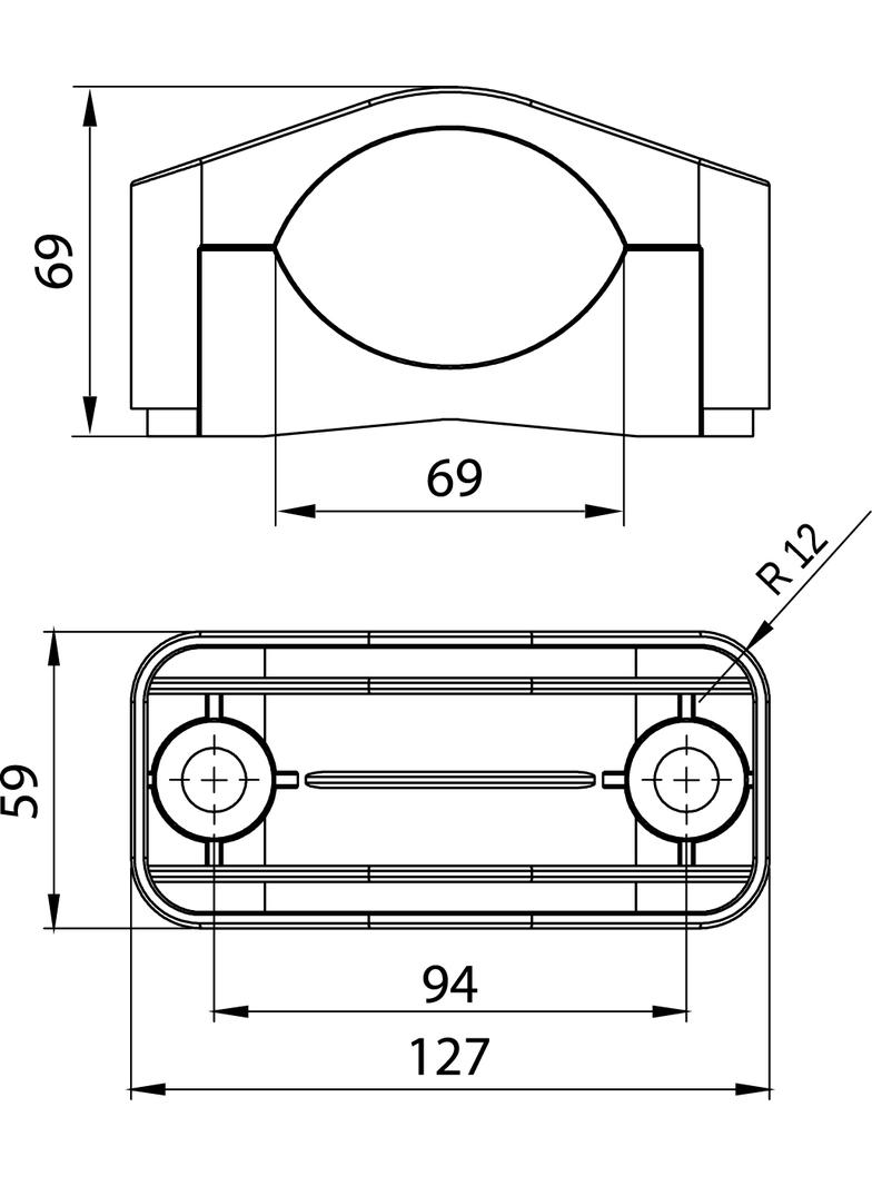 Uchwyt kabla siłowego KO75T taśma OPATÓWEK
