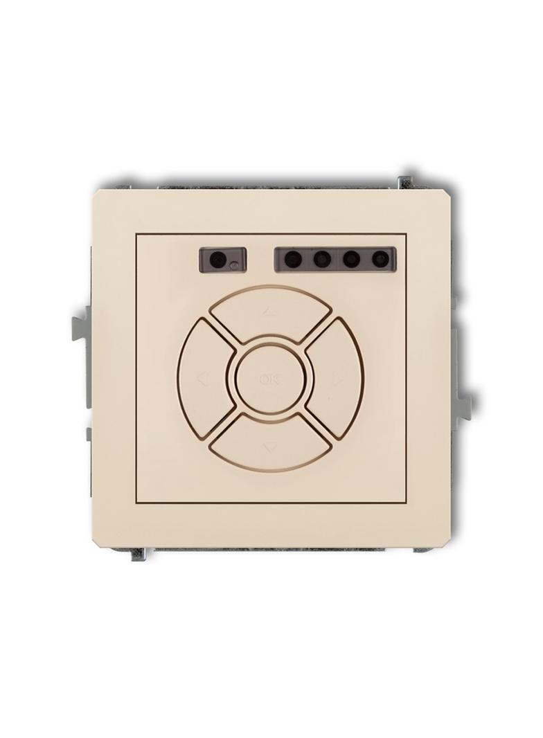 DECO Mechanizm elektronicznego sterownika roletowego (przycisk strefowy) beżowy