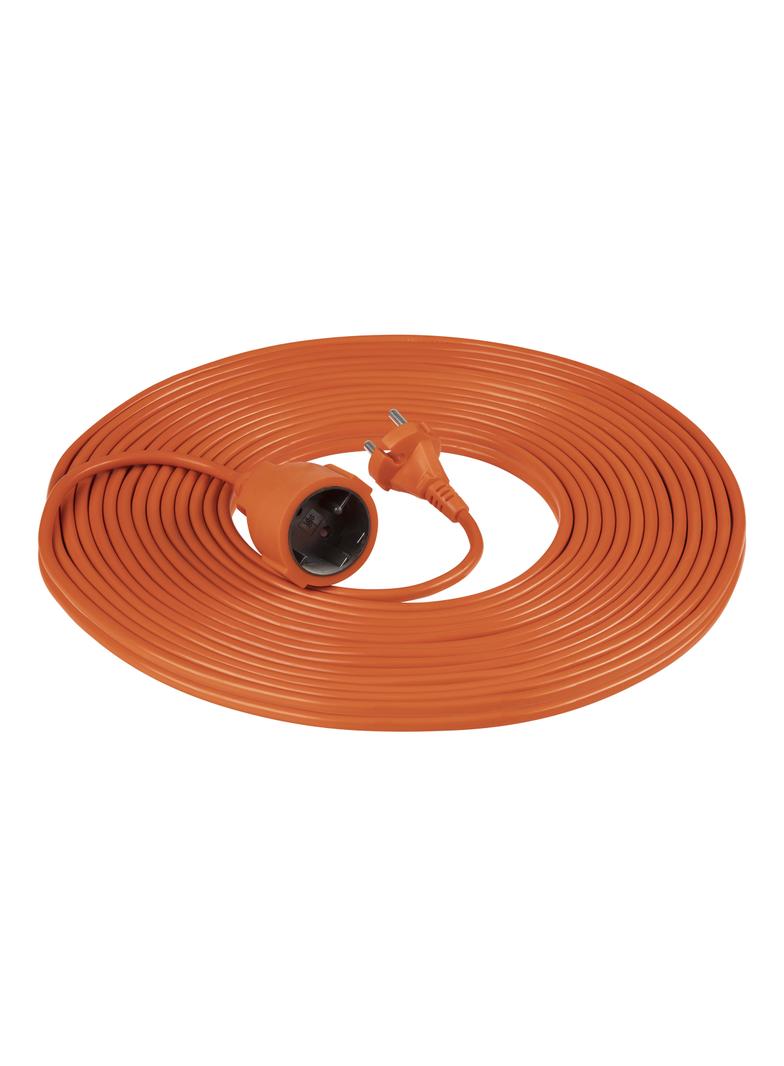 Przedłużacz PVC IP20 20m 1x2P, H03VV-F 2x1mm2