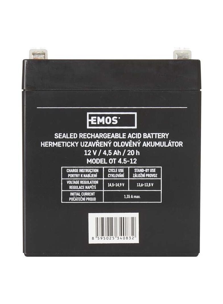 Akumulator AGM 12V 4,5Ah faston 4,7 B9653 EMOS