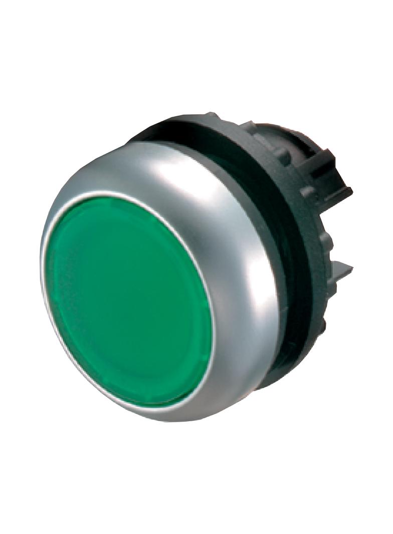 M22-DR-G Przycisk płaski bez samopowrotu zielony 216619 EATON