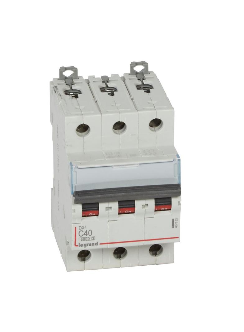 WYŁĄCZNIK NADPRĄDOWY S 303 3P C 40A 6000A SERII DX3, Legrand