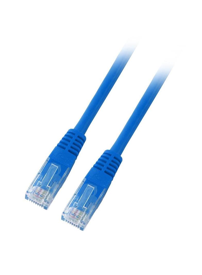 Patchcord RJ45 U/UTP kat. 5e PVC CCA niebieski 0,5m