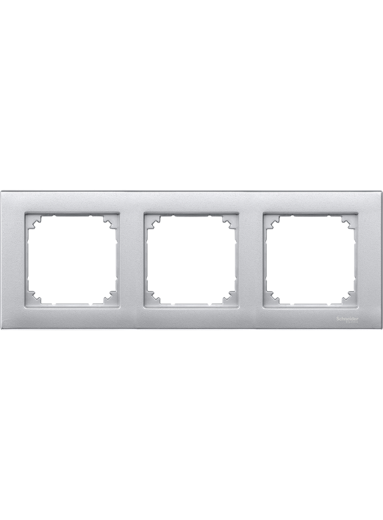 Merten, M-Plan, ramka potrójna, aluminiowy