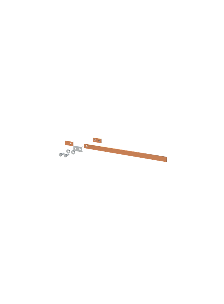 ZX2225 Szyna miedziana 20x5mm szerokość 2PW 500mm V1, A1 (do samodzielnego montażu)