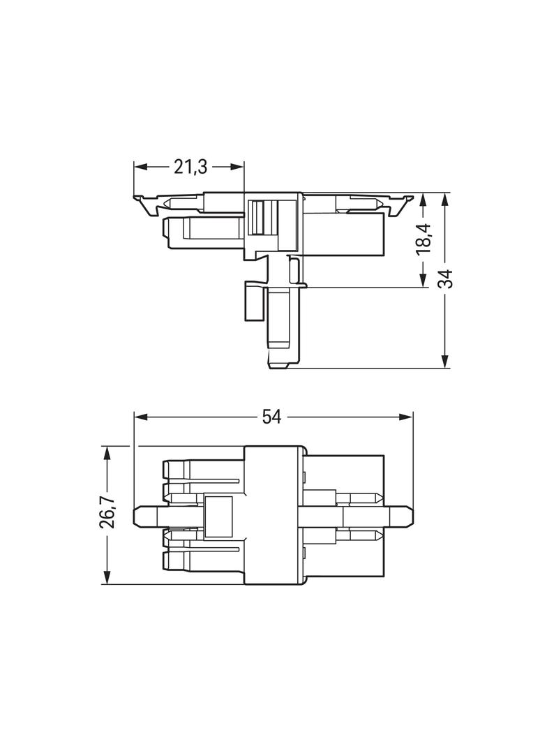 rozgałęźnik typu T /25szt./ WAGO
