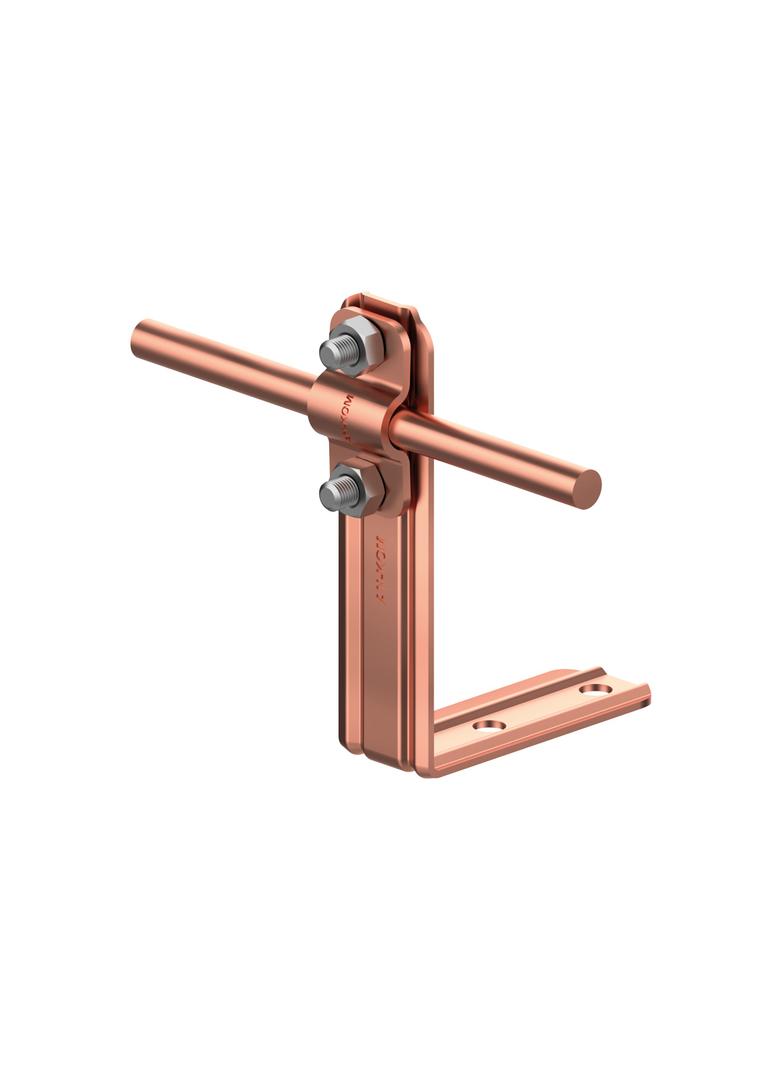 AN-10R/CU/-N Uchwyt kątowy prosty H=10cm Z-śruba /CU/