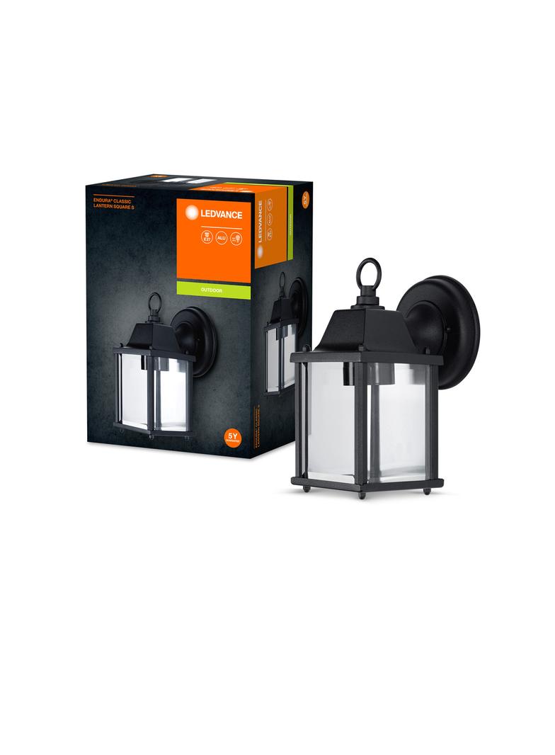 ENDURA CLASSIC LANTERN SQ S E27 BK LEDV Oprawa zewnętrzna