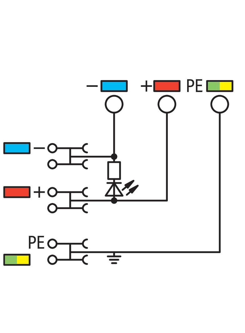 4-przewodowa złączka zasilająca do czujn