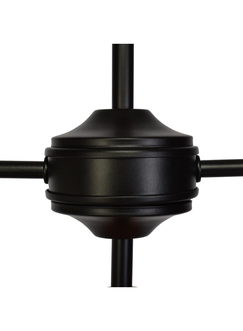 MILAGRO Lampa sufitowa SALMA BLACK / WOOD 2xE27