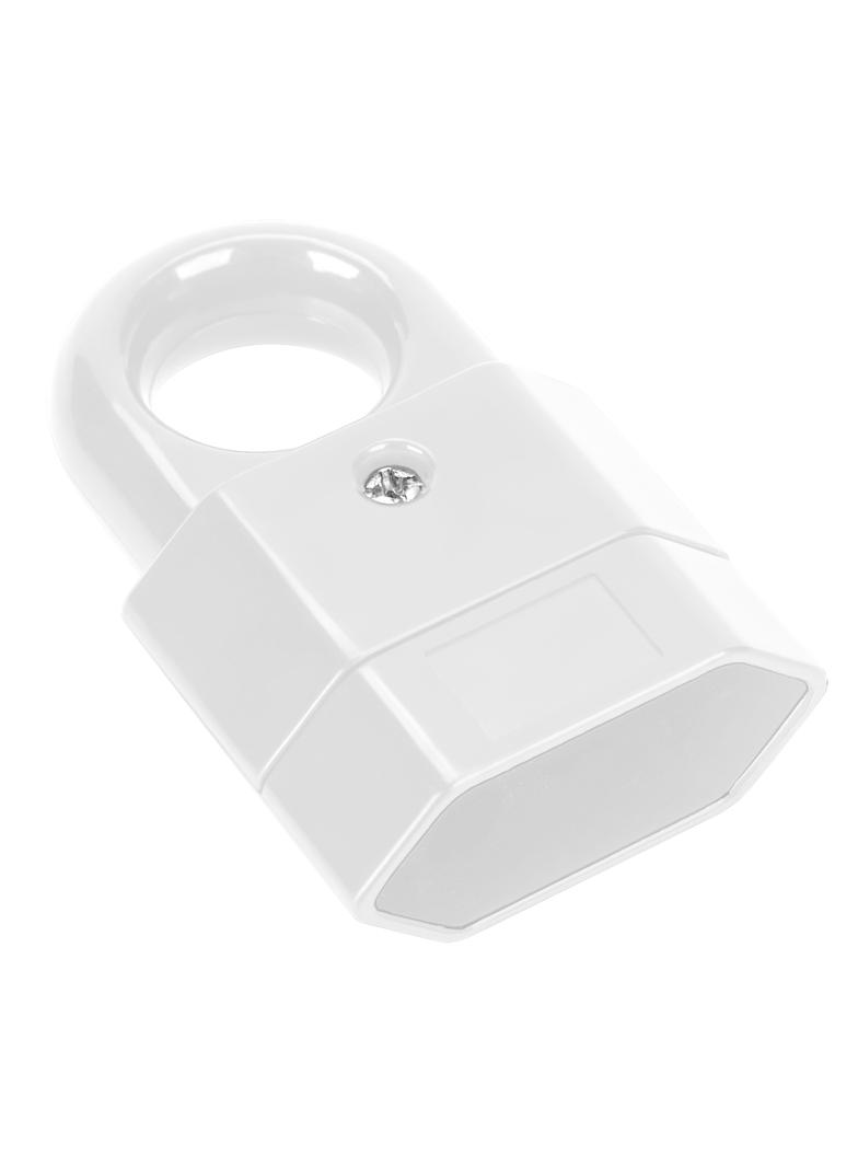 Gniazdo EURO płaskie 2P,10A z uchem białe OR-AE-13181/W ORNO