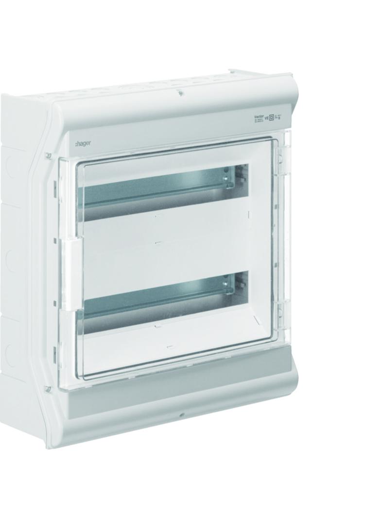 Rozdzielnica modułowa 2x18 natynkowa odporna UV IP65 Vector VE218PN HAGER