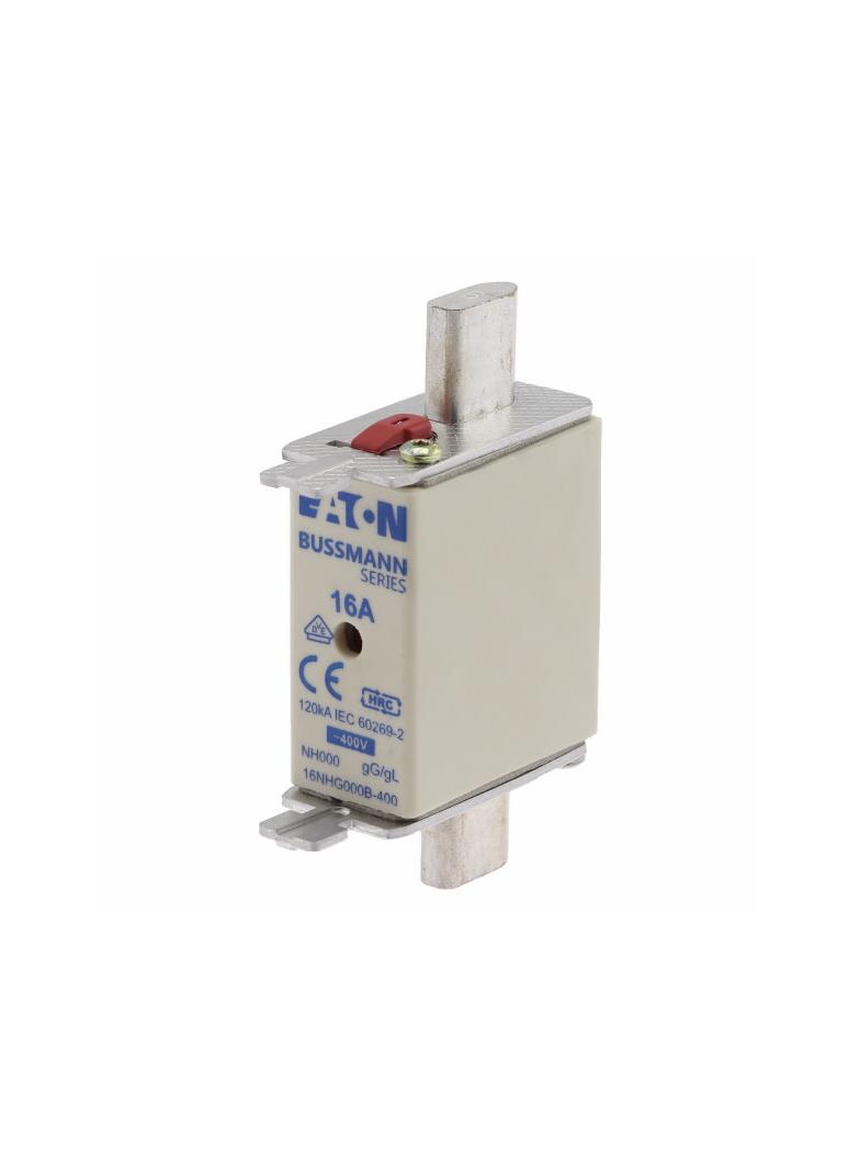 NH FUSE 16A 400V GG/GL SIZE 000 Wkładka NH000 16A 400V GL/GG podwójny wskaźnik 16NHG000B-400 EATON