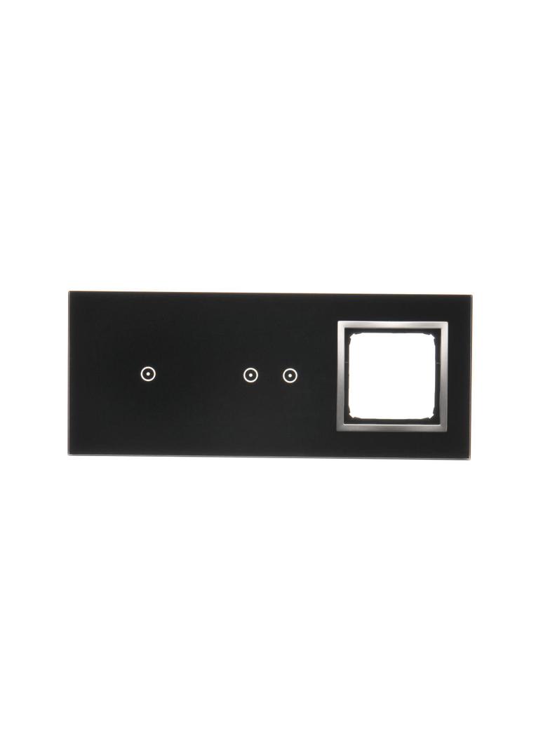 Simon 54 Touch Panel dotykowy S54 Touch 3 moduły 1 pole dotykowe + 2 pola dotykowe poziome + 1 otwór na osprzęt S54 księżycowa lawa DSTR3120/74 KONTAKT